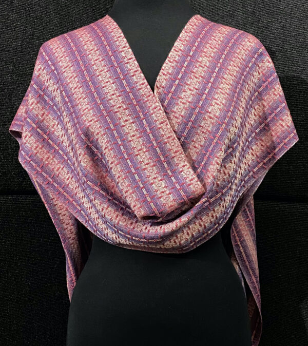 SBS-21 Cerise silk scarf back
